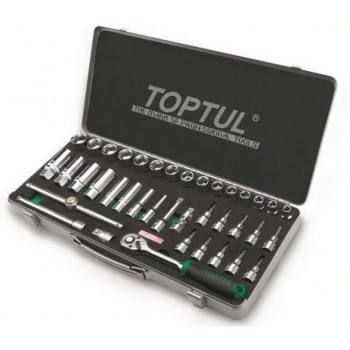 Galvučių komplektas Toptul GCAD3902 3/8" 39vnt.